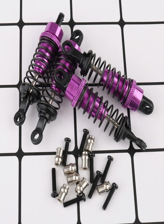 Rchobbytop 4PCS RC Shock Absorber Set Aluminum Shock Absorbers Assembled Damper Replacement A949-55 for WLtoys 1/18 RC Car A949 A959 A969 A979 K929 A959-B A969-B A979-B K929-B, RC Car Parts, Purple - Image 5